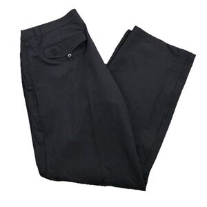 Lululemon Pants 36x32 Black Striped Wet Dry Warm Golf Commuter‎ Vented Hiking
